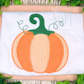 Fall Pumpkin Zig Zag Applique Design