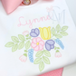 Floral Sketch Embroidery Design