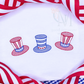 Patriotic Hat Trio Embroidery Design