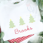 French Knot Christmas Tree Trio Embroidery Design