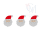 French Knot Santa Trio Embroidery Design