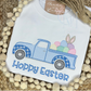 Gingham Easter Truck Embroidery Design