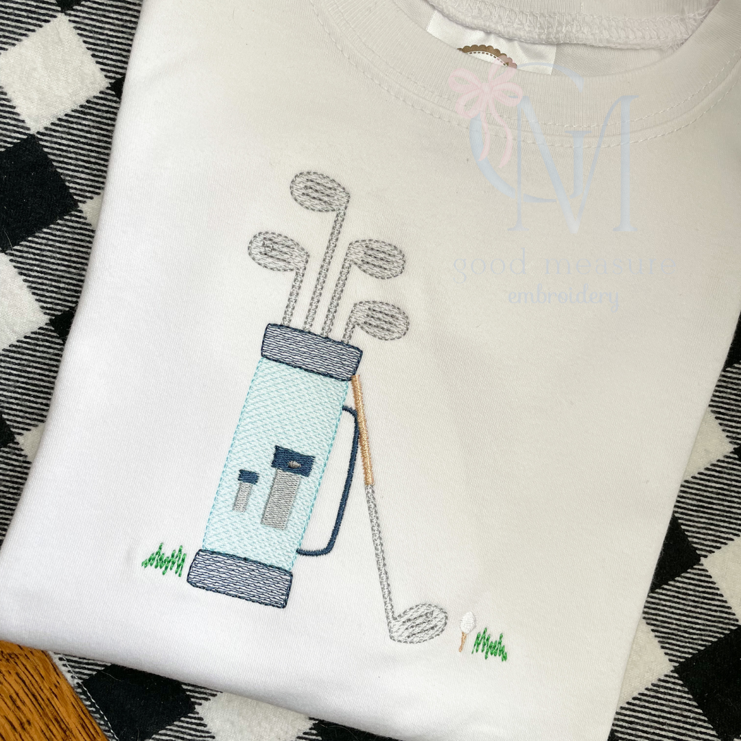 Golf Bag Embroidery Design