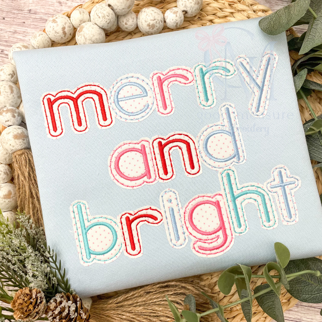 Hand Stitched Applique Font Design