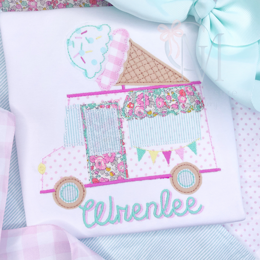 Ice Cream Truck Applique Design