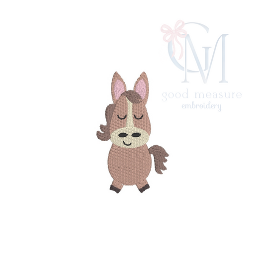 Mini Fill Baby Horse Embroidery Design