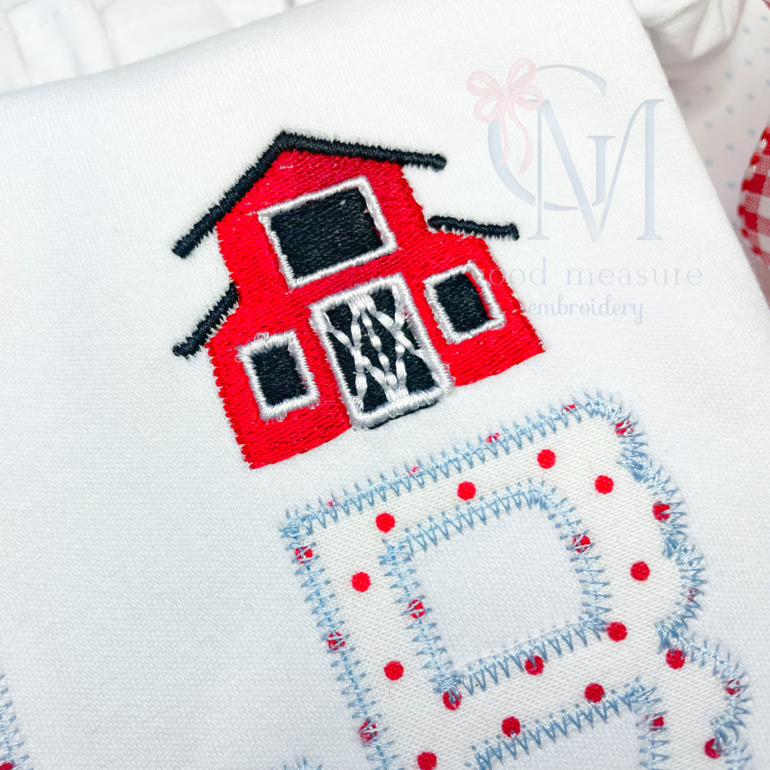 Mini Fill Barn Embroidery Design