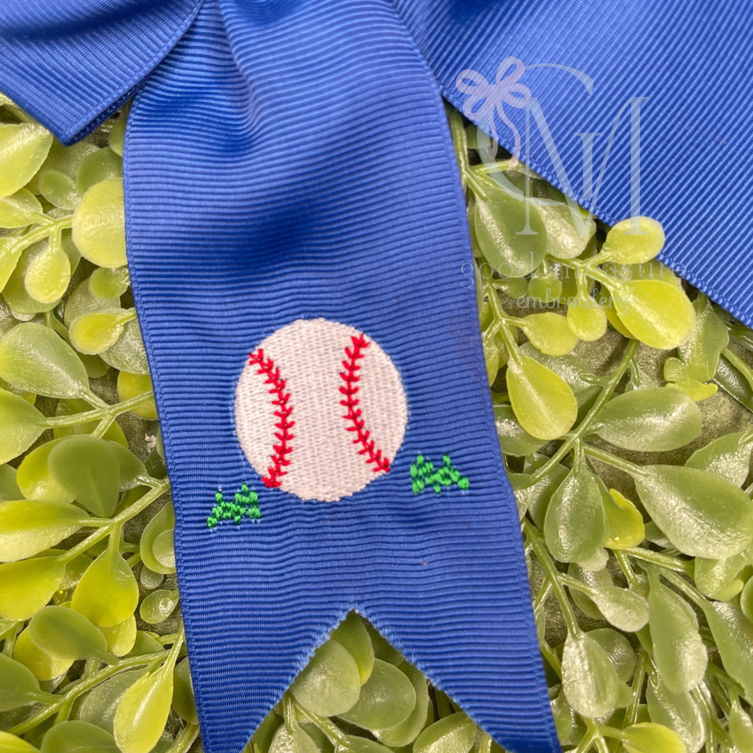 Mini Fill Baseball Embroidery Design