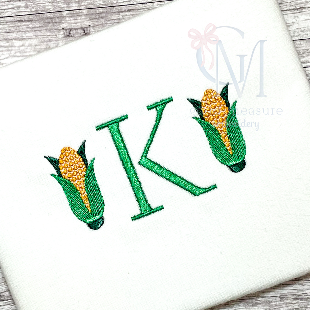 Mini Fill Corn Cob Embroidery Design