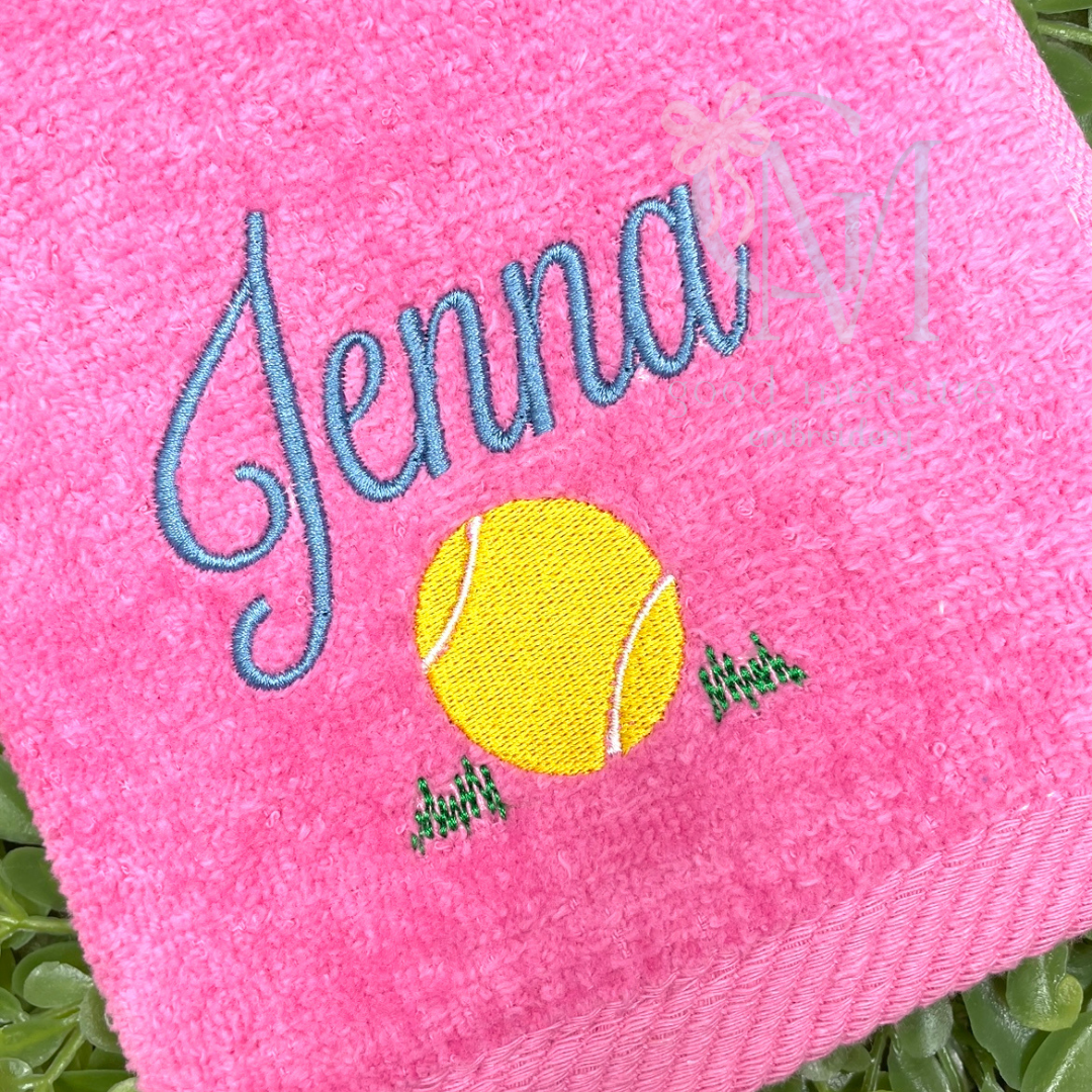 Mini Tennis Ball Embroidery Design