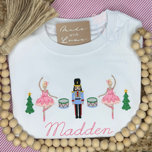 Nutcracker & Sugar Plum Fairy Embroidery Design