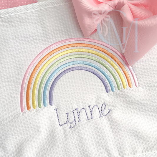 Rainbow Machine Embroidery Design