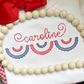 Scallop Patriotic Bunting Embroidery Design