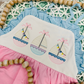 Summer Sailboats with Bows Embroidery Design