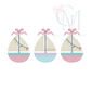 Summer Sailboats with Bows Embroidery Design