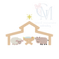 Nativity Scene Embroidery Design