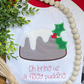 Christmas Pudding Satin Applique Design