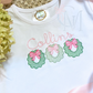 Christmas Wreath Trio Embroidery Design