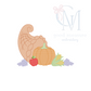 Thanksgiving cornucopia harvest sketch Machine Embroidery Design