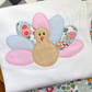 Thanksgiving turkey zig zag applique Design