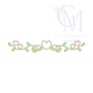 Heart Vine Satin Stitch Embroidery Design