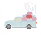 Valentines Pickup Truck Embroidery Design