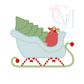 Christmas Sleigh Embroidery Design