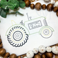 Vintage Stitch Tractor Embroidery Design