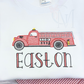 Vintage Fire Truck Sketch Embroidery Design