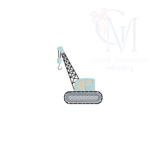 Crane Mini Fill Embroidery Design