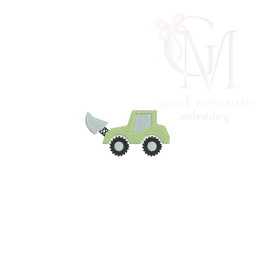 Mini Fill Bulldozer Embroidery Design