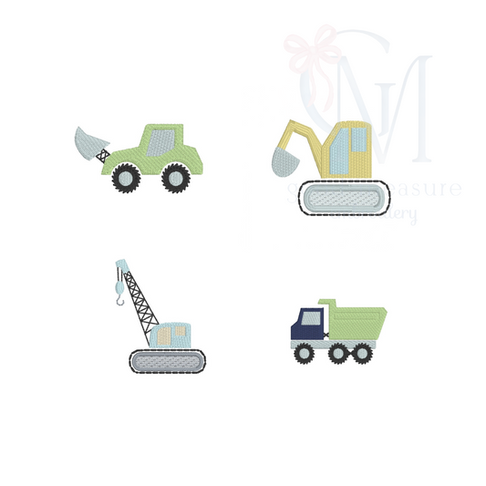 Mini Fill Construction Bundle Embroidery Design