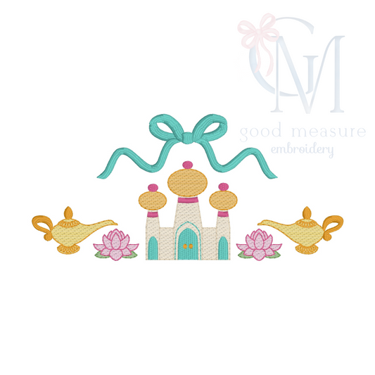 Magic Carpet Princess Embroidery Design