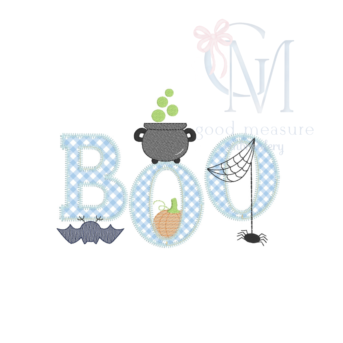 Boo Boy Applique Embroidery Design