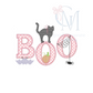 Boo Girl Applique Embroidery Design