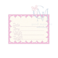 In the Hoop Scalloped Baby Stats Name Card Embroidery Design
