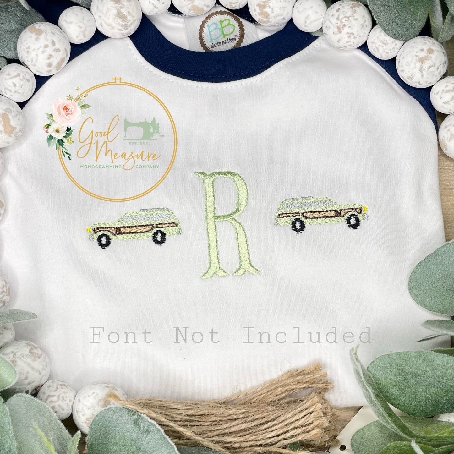 Mini Woodie Embroidery Design