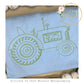 Vintage Stitch Tractor Embroidery Design