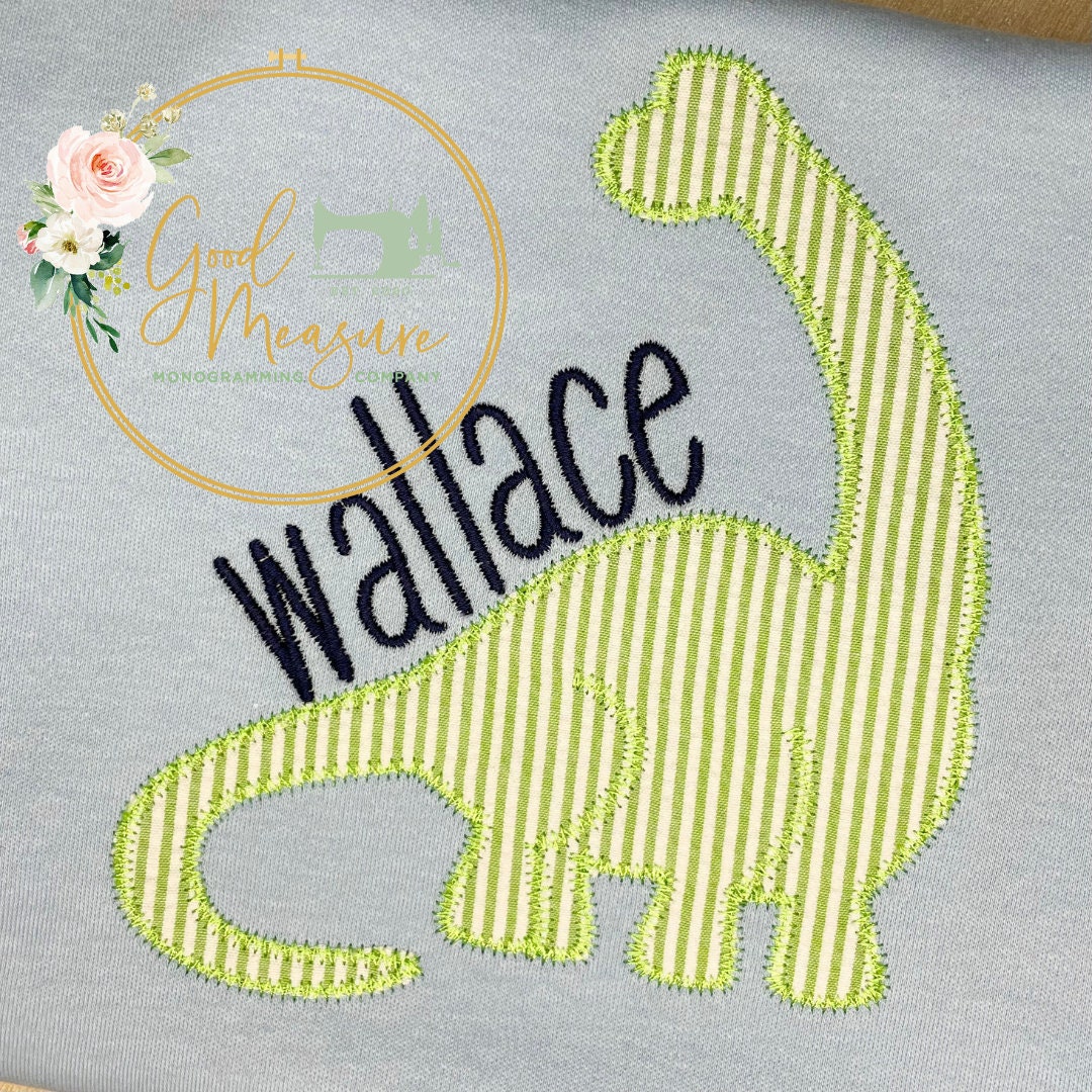 Brontosaurus Zig Zag Applique Design