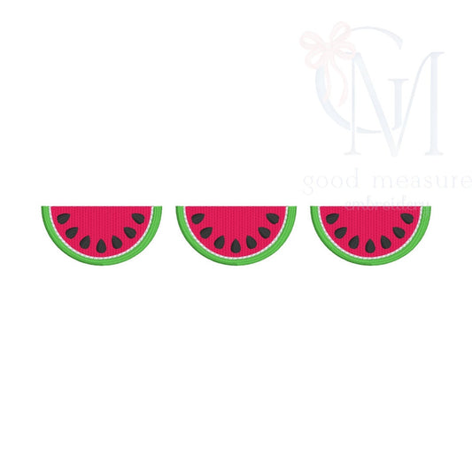 Watermelon Trio Embroidery Design