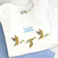 Flying Mallard Trio Embroidery Design