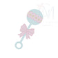 Baby Rattle Sketch Embroidery Design