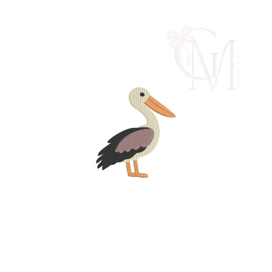 Mini Pelican Embroidery Design