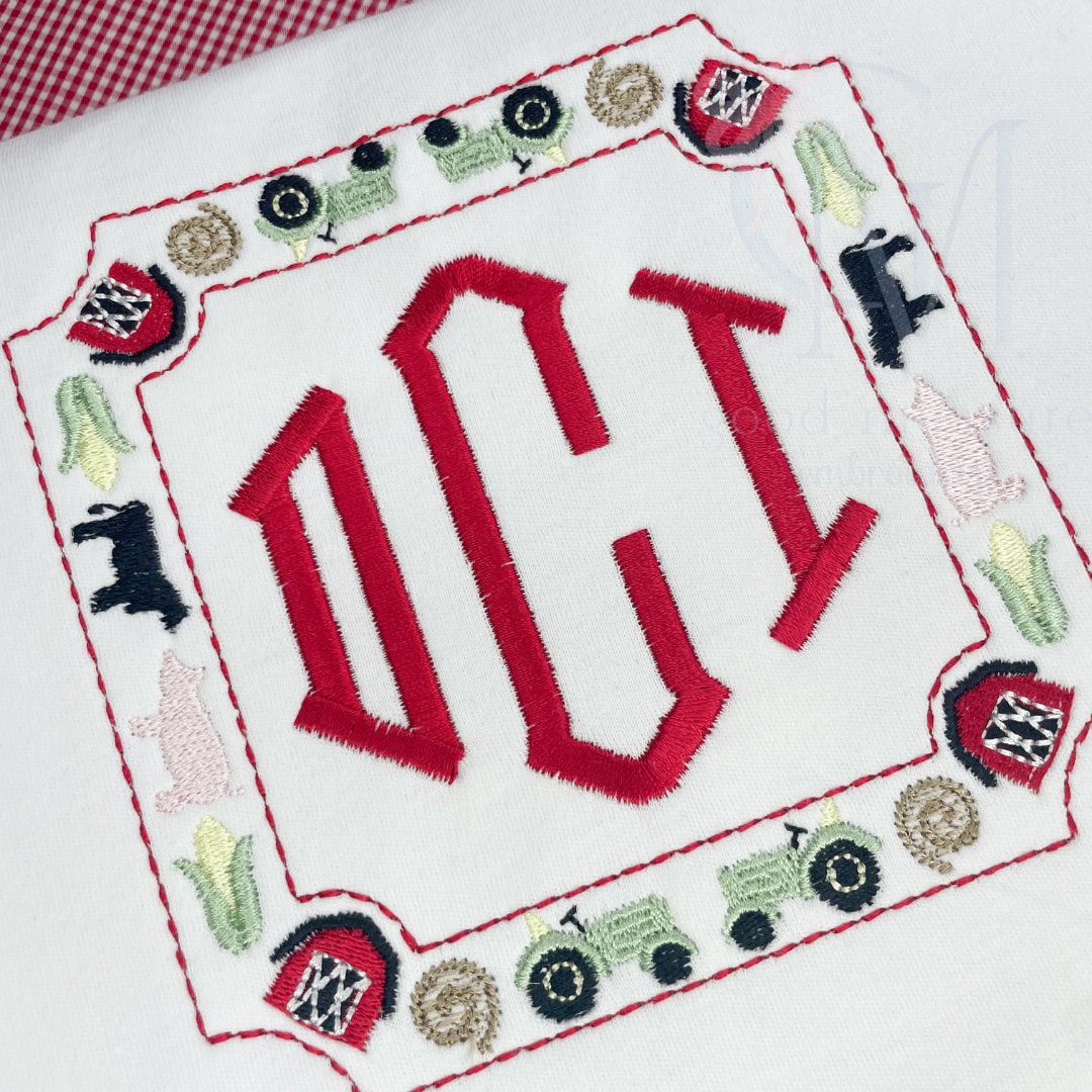 Farm Crest Embroidery Design