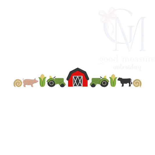 Farm Fill Embroidery Design