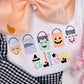 Halloween Girly Treat Bags Embroidery Design