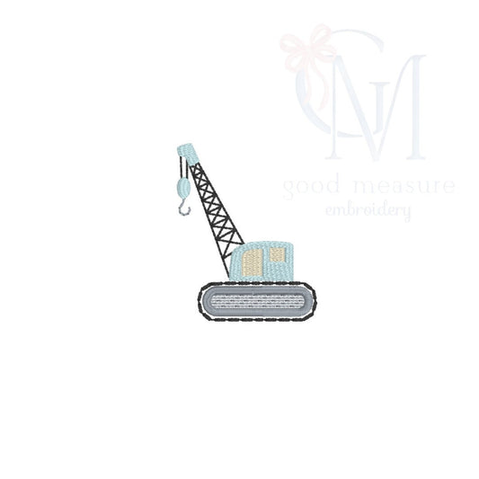 Mini Fill Crane Embroidery Design