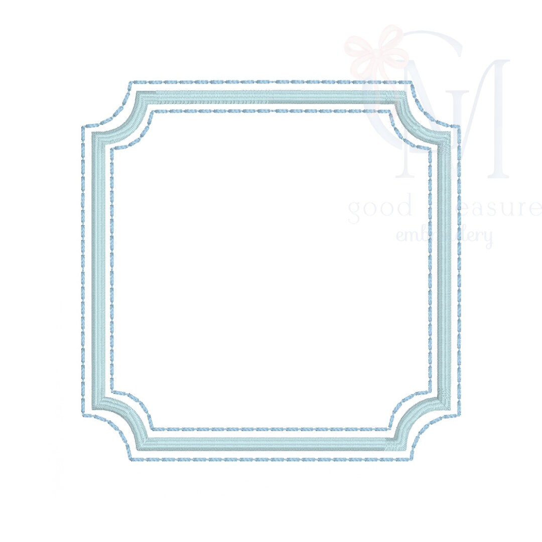 Square Frame Embroidery Design