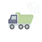 Dump Truck Embroidery Design