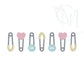 Baby Diaper Pins Embroidery Design